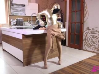 Multilayer zentai suits in kitchen-4