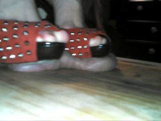 Jewel Stone in Video - - Red and Black Sandals on His Nut...-6