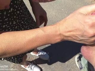 Fucking A Milf With Big Tits On A Public Road 1080p-5