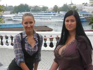 Russian sisters with crazy HUGE JUGGE - Big tits-7
