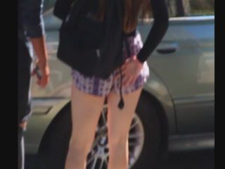 Schoolgirl got a serious wedgie problem in her  ass-8