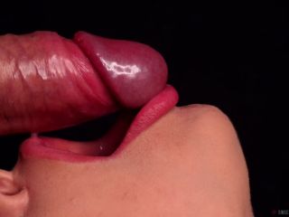 CLOSE UP Tongue And Lips BLOWJOB BEST Mouth For Your CUM Frenulum L...-0