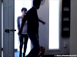 free adult clip 38 Real Spankings – MP4/Full HD – Paddled in the Hallway | December 25, 2019 on fetish porn boot fetish-7