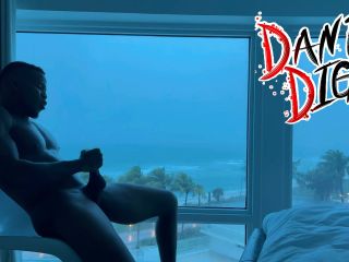 Dante Diggz - Morning BBC Alone Time During A Hurrricane On South Beach 1080P - Solo masturbation-8