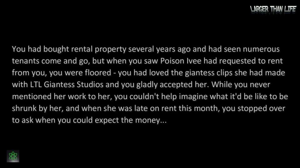 LTLGiantessClips - Poison Ivee in 'Giantess Shrinks Her Landlord' SFX - Shrinkingfetish