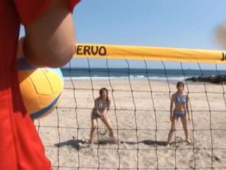 Awesome Beach volleyball player Rika Asao gets hot and sweaty and a mouthfulof spunk Video Online international Rika Asao-2