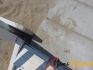 Wife At The Beach With The LifeguardS Cock Tastier Than Her Cuckold Husband Under Beach Umbrella 1080p-1