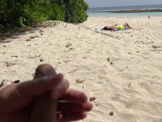 Voyeur Pervert Jerks Off Busty Milf And Her Stepdaughter And Cums On Their Faces While They Sunbathe 1080p-0