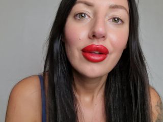 free online video 46 femdom butt plug tattoo | Tattooed Temptress – Obey My Big Red Lips | lipstick fetish-4