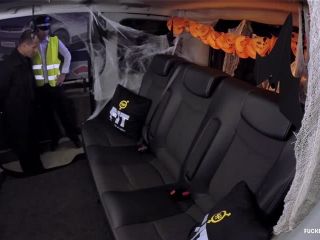 British Babe Jasmine Jae Plays The Police Woman In Halloween Decorated Car*-1