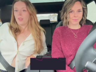 Serenity Cox And Nadia Foxx Take On Another Drive Thru With The LushS On Full Blast 1080p-7