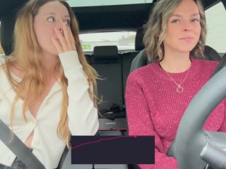 Serenity Cox And Nadia Foxx Take On Another Drive Thru With The LushS On Full Blast 1080p-8