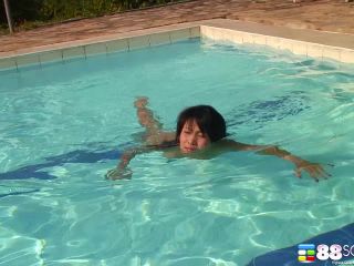 Katherine Lounging By The Pool - HD-9