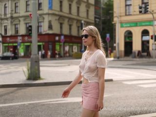 7125 Cassandra - Walking in the city with slightly Sheer Top-5