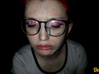 Compilation Of Cum Shots On The Face Of A Cute Girl With Red Hair And G-4