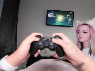 Pinkloving - Bitch fucks my dick while I play Genshin Impact - ? - Missionary-0