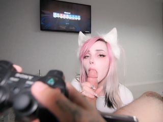 Pinkloving - Bitch fucks my dick while I play Genshin Impact - ? - Missionary-3