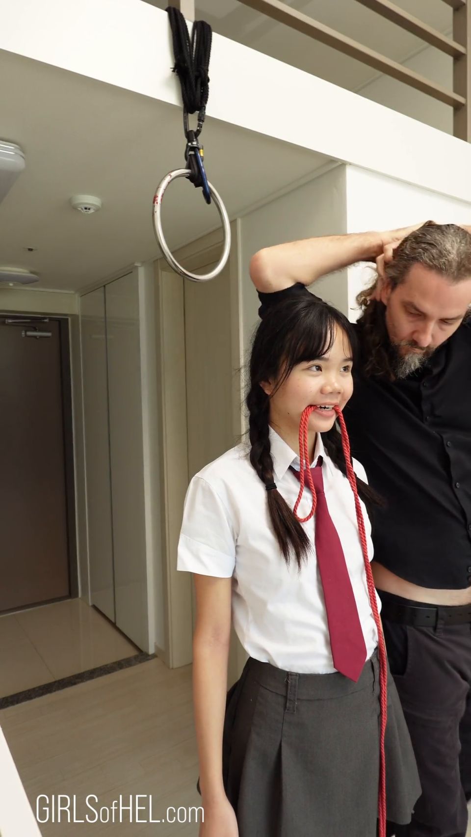 Shibari Session And Squirting With 18Yo Japanese Schoolgirl Baebi Hel 