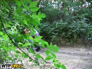 Wtfpass.com- Hot brunette in sex outdoor video-4