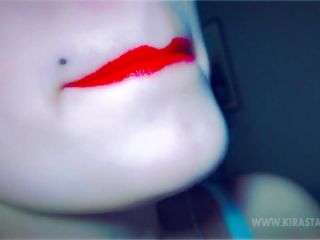 Miss Kira Star — Close up Red Lips Smoking - tease and denial - fetish porn bubblegum fetish-3