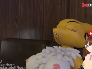 [GetFreeDays.com] Digimon Parody Guilmon fucks Renamon impregnates her with a huge load Furry animation - Jazziuu Porn Leak March 2023-5