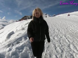 LittleMaryLollipop - Blowjob Teen In a Public Ski Resort -0