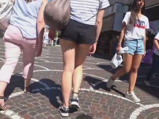 Phat ass in black cutoff shorts Voyeur!-3