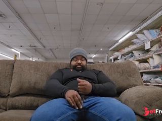 [GetFreeDays.com] Thick Black Daddy Jerks Off in Public Store Porn Clip January 2023-0