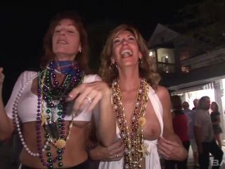 Horny Sluts Show Off Their Tits At This Group Outdoor Strip Party public -4
