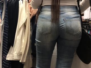 CandidCreeps 845 Fat Ass in Jeans Candid Jeans Girl Mall Hawa-3