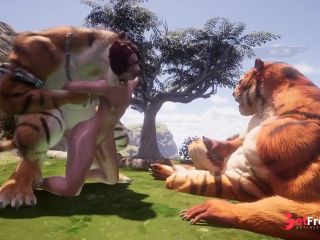 [GetFreeDays.com] Wild Furry Tigers Fuck Redhead Sissy Femboy in his Tigh Ass Yiff PoV Hentai Threesome Sex Video January 2023-2