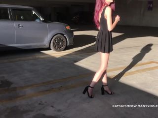 xxx video clip 16 tinder femdom KatSaysMeow – Public Parking Garage Cumming- Daytime, blonde on blonde porn-3