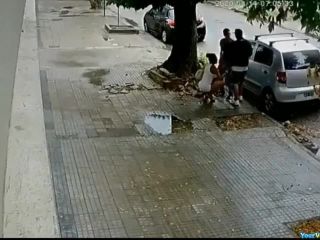 Blowjob caught in the street-7