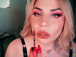 adult video clip 46 surgical fetish Goddess Blonde Kitty – Lipstick Try On Haul, dark lipstick on femdom porn-4