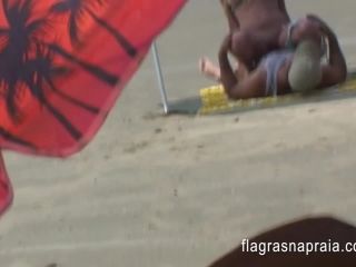 Brazilian couple having sex on the empty beach-6