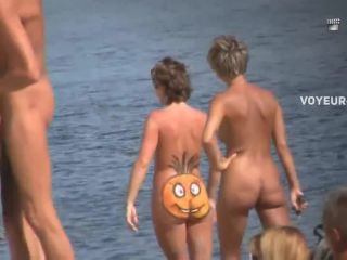 Funny smiling pumpkin on a naked ass Nudism!-0
