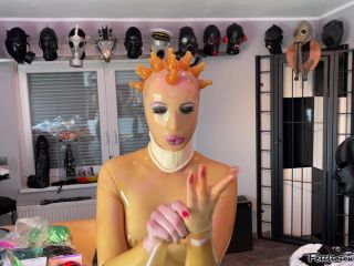 FetiliciousFans SiteRipPt 1Dressing in Bizarre Transparent Latex-8