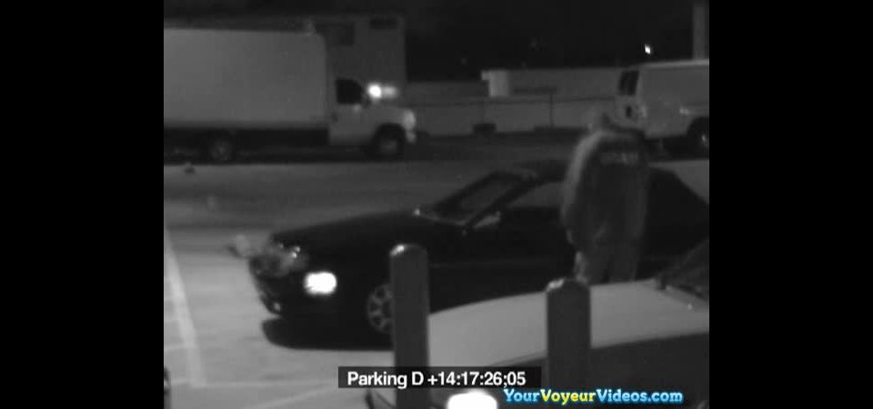 Parking lot security blowjob