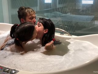 A Sweet & Sexy Bathtub Threesome-0