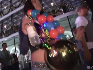 Aria Flashes Her Tits During Mardi Gras Festivities - Group-4