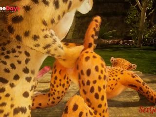 [GetFreeDays.com] Sexy leopard girl fucks alpha male in furry sex from Wild Life Adult Video June 2023-3