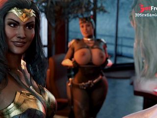 [GetFreeDays.com] Wonder Woman - Cat Women and Futa Friend Hot Threesome - Exclisive Futanari 3D Porn Porn Stream October 2022-0