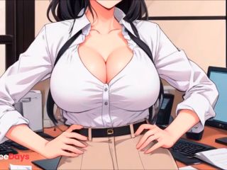 [GetFreeDays.com] JOI Hentai, correte en las tetas de tu novia oficinista. Sex Stream July 2023-3