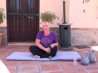 Aunt Judy'S  52Yo Busty Mature BBW Melody'S Hot Yoga Workout-0