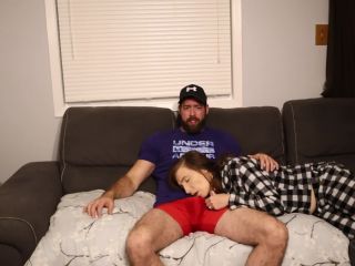 Stepmother And Stepson. Risky Creampie On The Couch. 1080p-1