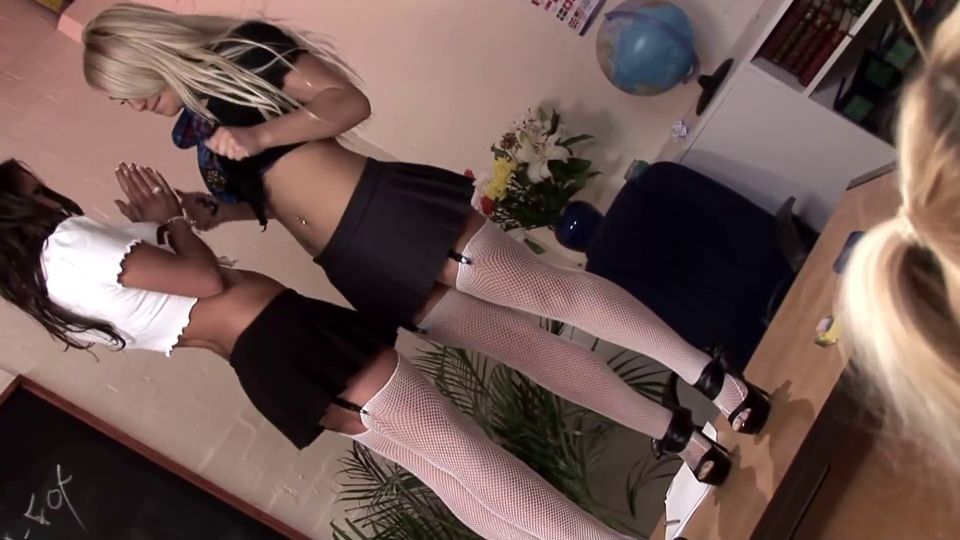 Big Tits Schoolgirls Turn The Sex Education Class Into A Big Hardcore O