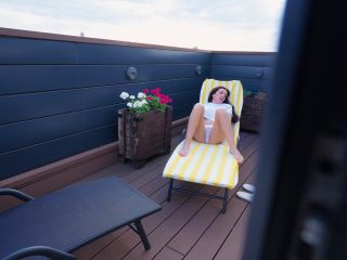 Luna Roul - I watched my stepmother masturbate on the balcony but I was caught - Luna roul-0