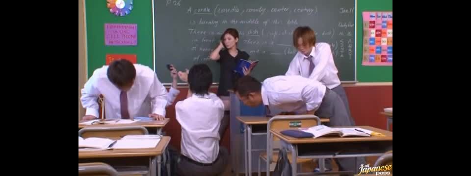 Awesome No Panties And Stockings Makes Teacher Yuna Shiina Fuckable Video Online GroupSex!