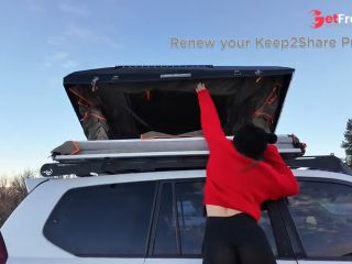 [GetFreeDays.com] Mountain girl shows off rooftop tent set up and light up butt plug Adult Stream December 2022-1