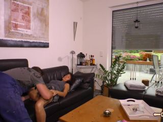 KSUL Julia - Hot mature German MILF fuck naked in the living room on the sofa-1